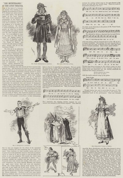 Os Mountebanks, no Lyric Theatre de William Douglas Almond
